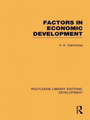 cover image of Factors in Economic Development